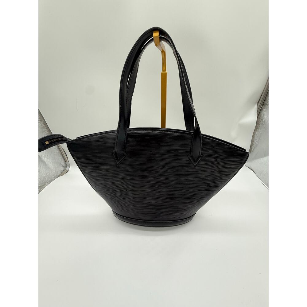 Louis Vuitton Epi Saint Jacques PM Black Leather Handbag VI0986 Short Handle⁠ - Picture 6 of 11